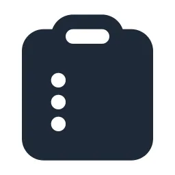 Clipboard Bullets Solid Icon