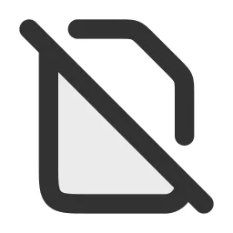 Document Off Duotone Icon