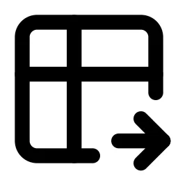 Table Export Line Icon