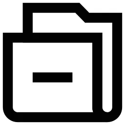 Folder Minus Icon
