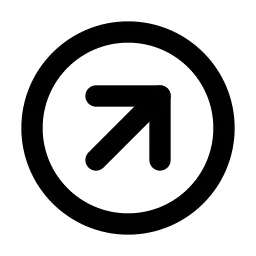 Circle Arrow Up Right Line Icon