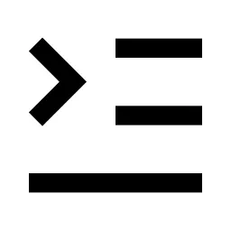 Menu Fold 2 Line Icon