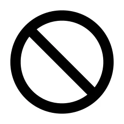 Ban Line Icon