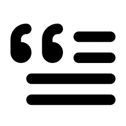 Blockquote Line Icon