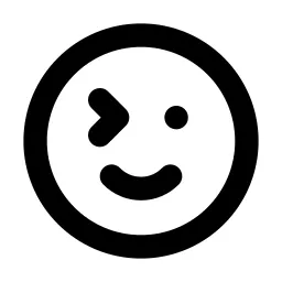Mood Wink Line Icon