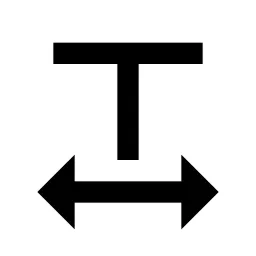 Text Spacing Icon
