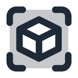 Scan Box Duotone Icon