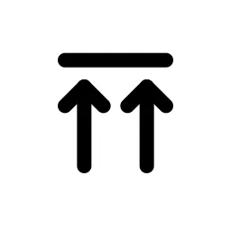 Align Top Duo Icon