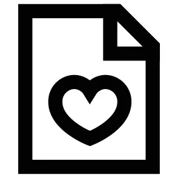 Heart File Icon