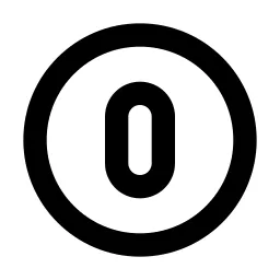 Circle Letter O Line Icon