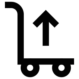 Arrow Up Trolley Icon