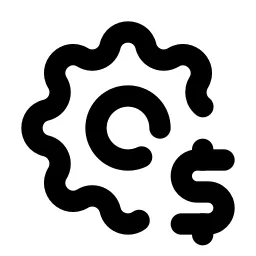 Settings Dollar Line Icon