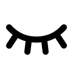Eye Closed Line Icon