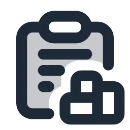 Clipboard Warehouse List Duotone Icon