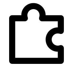 Puzzle 2 Line Icon
