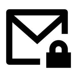 Mail Lock Line Icon