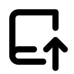 Book Upload Line Icon