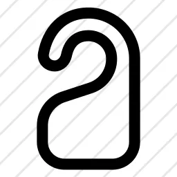 Door Hanger Sign Do Not Disturb Icon
