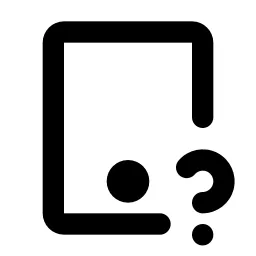 Device Tablet Question Line Icon