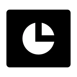 Pie Chart Box Fill Icon