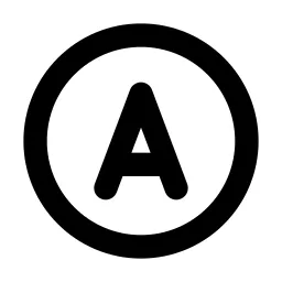 Xbox A Line Icon