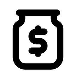 Tip Jar Line Icon