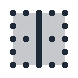 Border Vertical Duotone Icon