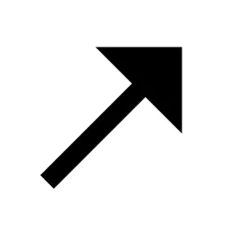 Arrow Right Up Long Fill Icon