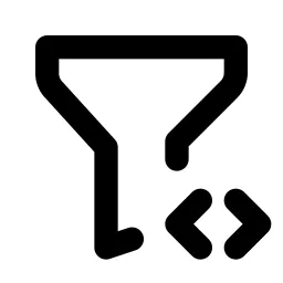 Filter Code Line Icon