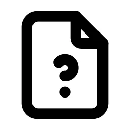 File Unknown Line Icon