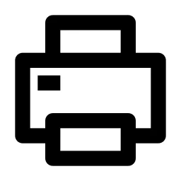Printer Line Icon