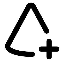 Cone Plus Line Icon