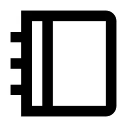 Booklet Line Icon