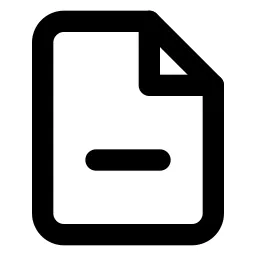 File Minus Icon