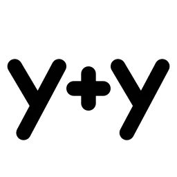 Math Y Plus Y Line Icon