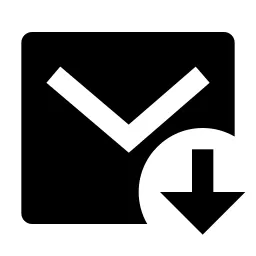 Mail Download Fill Icon