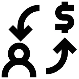 Money User Arrows Icon