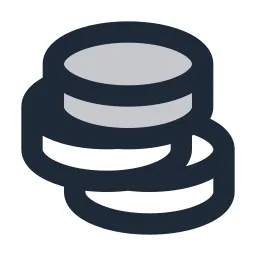 Coins 3 Duotone Icon