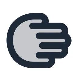 Hand 3 Duotone Icon