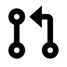 Git Pull Request Line Icon