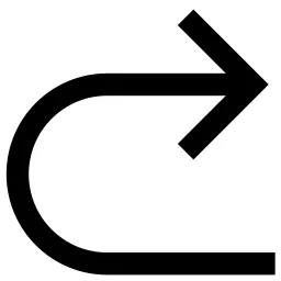 U Turn Arrow Right Icon