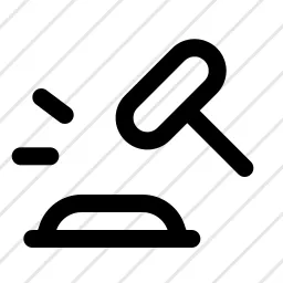 Judge Gavel Legal Terms Law Icon