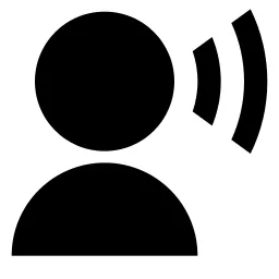 User Voice Fill Icon