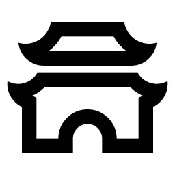 Ancient Gate Line Icon