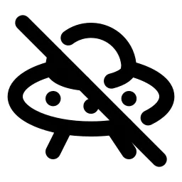 Ufo Off Line Icon