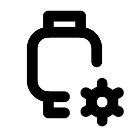 Device Watch Cog Line Icon