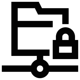 Folder Share Padlock Icon