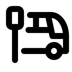 Bus Stop Line Icon