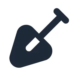 Shovel Small Solid Icon
