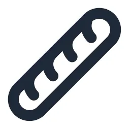 Baguette Line Icon